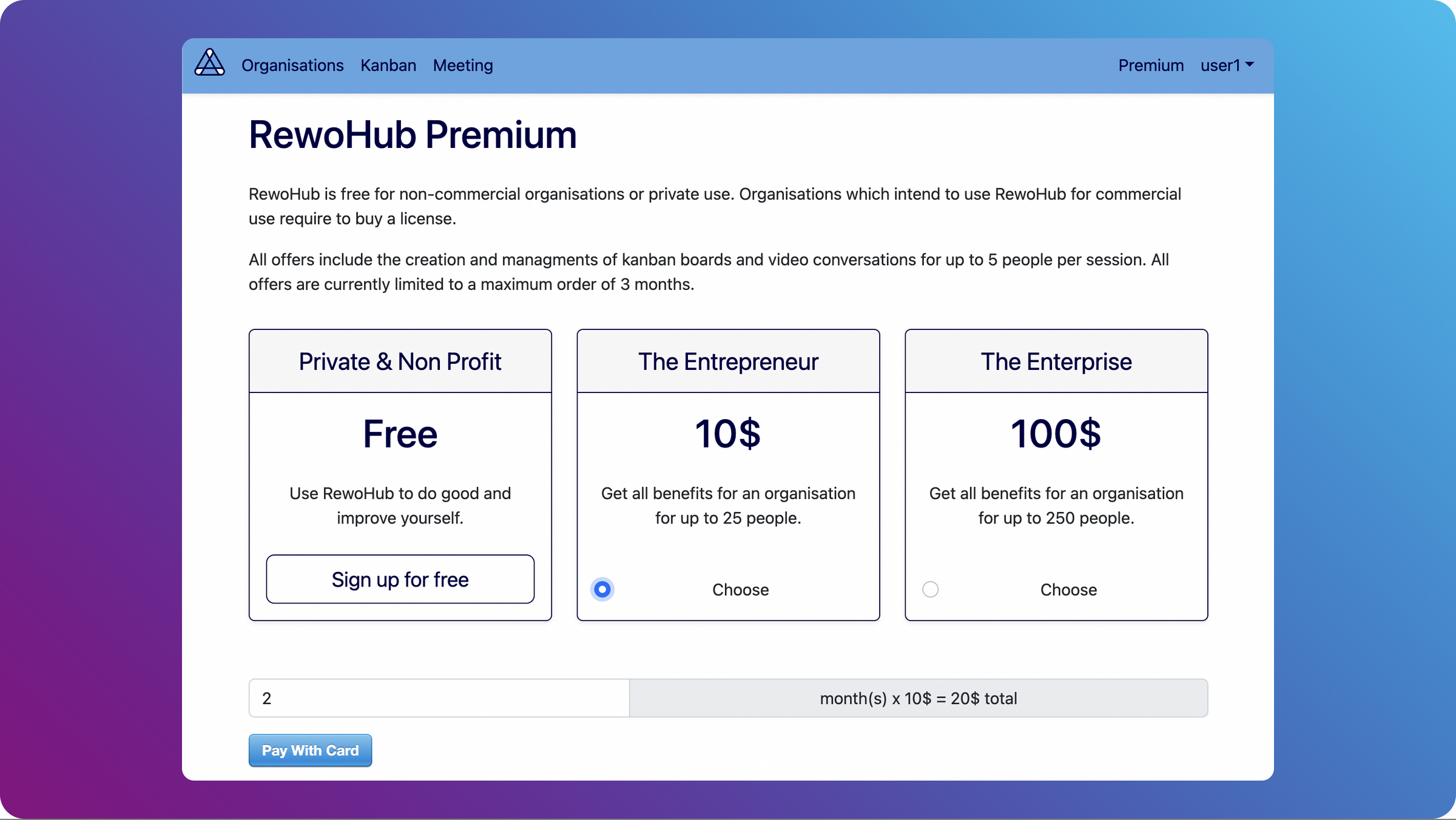 RewoHub Payment Page